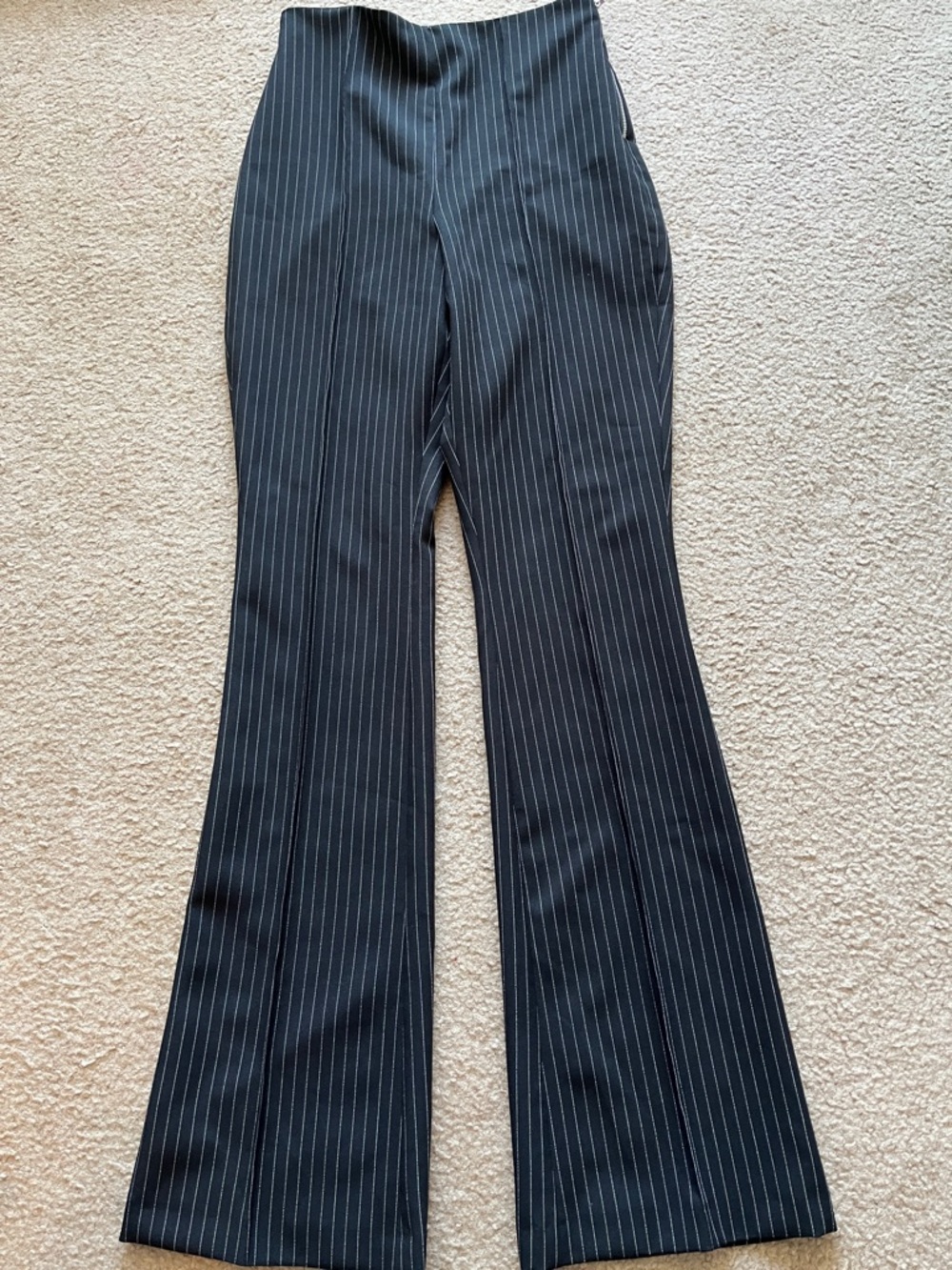 ASOS Black Pinstripe Trousers
